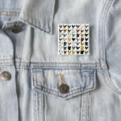 49 Kippen Vierkante Button 5,1 Cm (In situ)