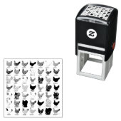 49 kippen  zelfinktende stempel (In situ)