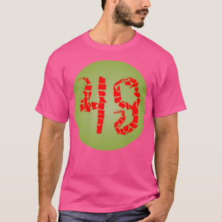 49 Mountains Logo Baseball Mouwen T-shirt