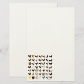 49 Roosters Briefpapier (Voorkant / Achterkant)