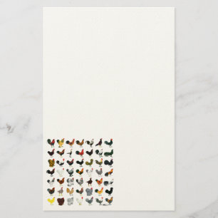 49 Roosters Briefpapier