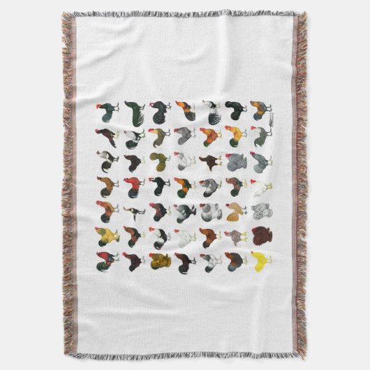 49 Roosters Deken (Voorkant Verticaal)