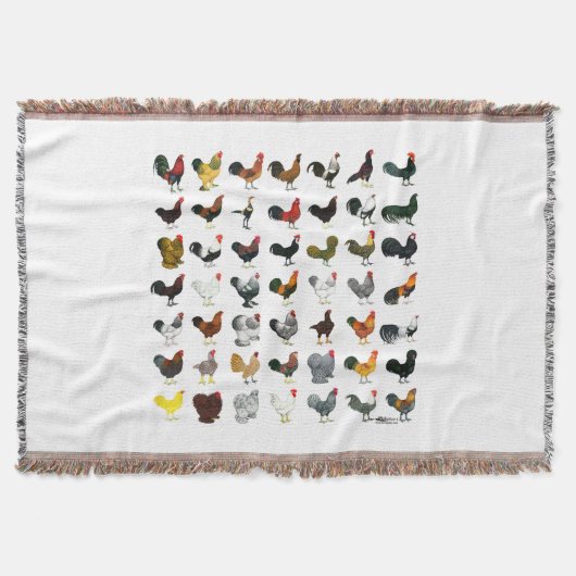 49 Roosters Deken (Voorkant)