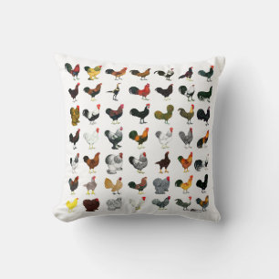 49 Roosters Kussen