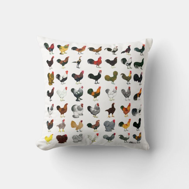 49 Roosters Kussen (Voorkant)