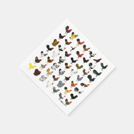 49 Roosters Servet (Hoek)