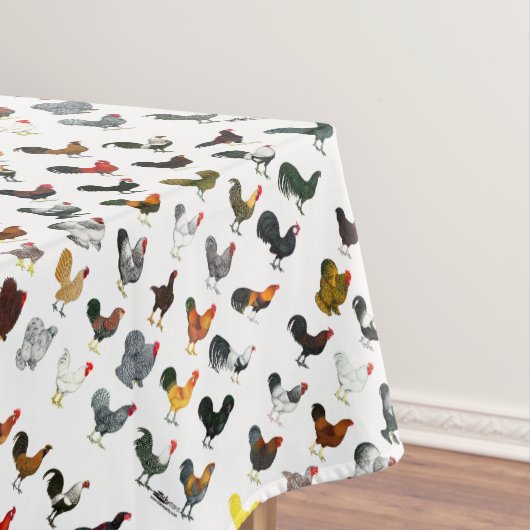 49 Roosters Tafelkleed (Voorbeeld)