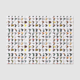 49 Roosters Tissuepapier