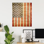 49 Star American Flag Poster (Thuiskantoor)