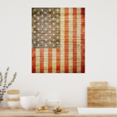 49 Star American Flag Poster (Keuken)