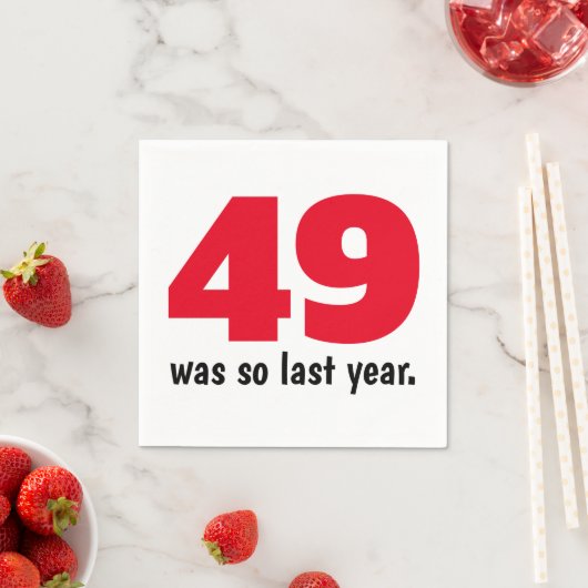 49 was zo vorig jaar servet (Insitu)