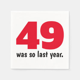 49 was zo vorig jaar servet