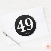 49CC MC " PATCH OF HONOR" RONDE STICKER (Envelop)