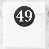 49CC MC " PATCH OF HONOR" RONDE STICKER (Tas)