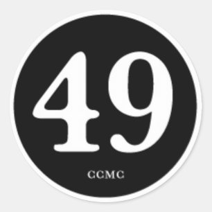 49CC MC " PATCH OF HONOR " RONDE STICKER
