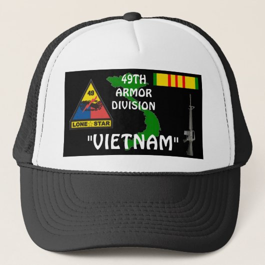 49e Armor Division Vietnam Veteran Ball Petten (Voorkant)