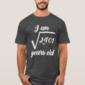 49e Birthday Square Root T-Shirts (Voorkant)