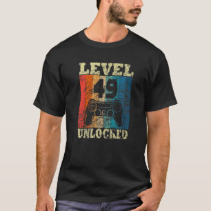 49e jaartal niet-vergrendelde Vintage voor gamers T-shirt