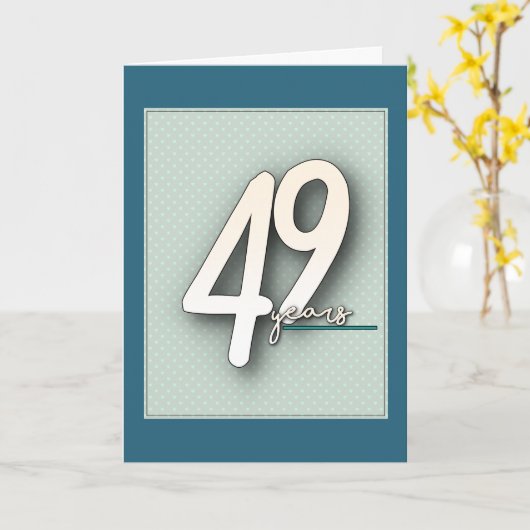 49e Jubileum Kaart (Gele Bloem)