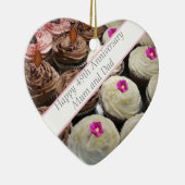 49e Jubileum voor bruiloft Keramisch Ornament (Rechts)