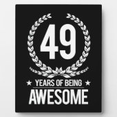 49e verjaardag (49 jaar Geweldige) Fotoplaat (Voorkant)