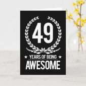 49e verjaardag (49 jaar Geweldige) Kaart (Gele Bloem)