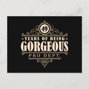 49e verjaardag (49 jaar prachtige) briefkaart
