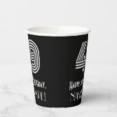 49e verjaardag — Art Deco Geïnspireerde look "49"  Papieren Bekers (Links)