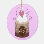 49e verjaardag cadeauideeën voor haar keramisch ornament (Links)