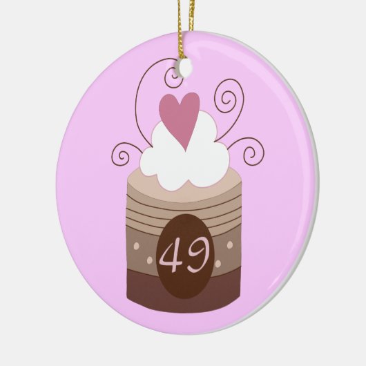 49e verjaardag cadeauideeën voor haar keramisch ornament (Links)