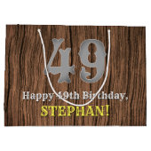 49e verjaardag: Country Western geïnspireerd uiter Groot Cadeauzakje (Achterkant)