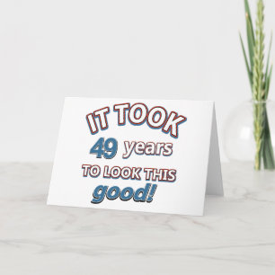 49e verjaardag design kaart