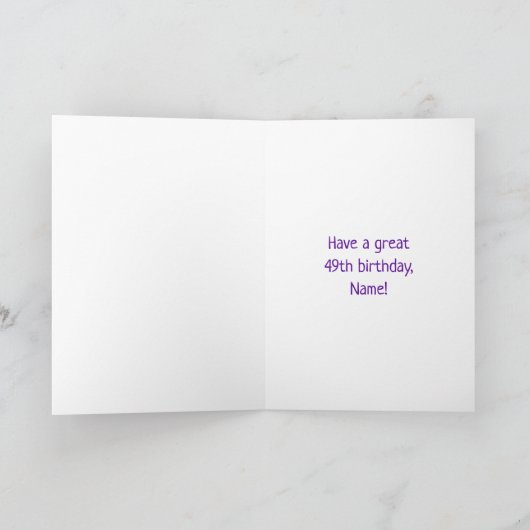 49e verjaardag: Fun Graffiti-geïnspireerde regenbo Kaart (Binnen)