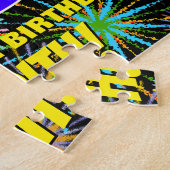 49e verjaardag: Fun, kleurrijk gevuurwerk Legpuzzel (Zijkant)