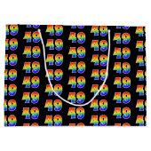 49e verjaardag: Fun Rainbow Event Nummer 49 Patroo Groot Cadeauzakje (Achterkant)