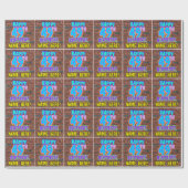 49e verjaardag: Fun, Urban Graffiti geïnspireerd K Cadeaupapier (Vlak)