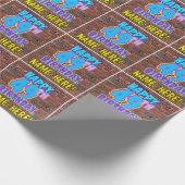 49e verjaardag: Fun, Urban Graffiti geïnspireerd K Cadeaupapier (Hoek)