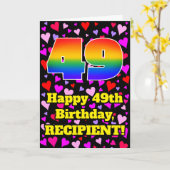 49e verjaardag: Heatten, regenboognr. 49 Kaart (Gele Bloem)