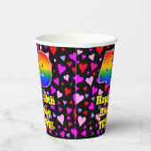 49e verjaardag: Het liefhebbende Kunstpatroon, Reg Papieren Bekers (Rechts)