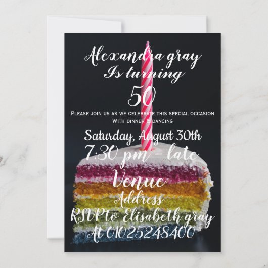 49e verjaardag kaart (Achterkant)