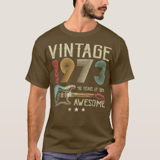 49e verjaardag Mannen  Geweldige 1973 Gui T-shirt