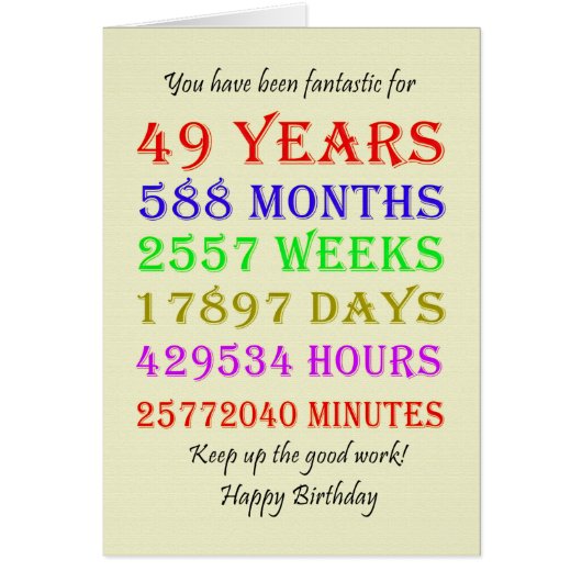 49e verjaardag Mijlpalen (Voorkant)