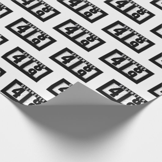 49e verjaardag Odometer Cadeaupapier (Hoek)