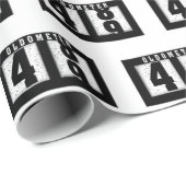 49e verjaardag Odometer Cadeaupapier (Rol Hoek)