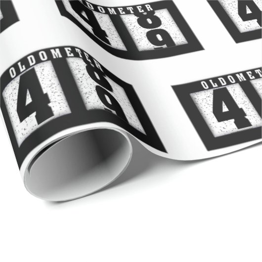 49e verjaardag Odometer Cadeaupapier (Rol Hoek)