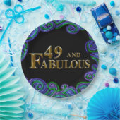 49e verjaardag papieren bordje (Feest)