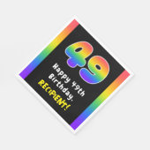 49e verjaardag: Regenboogspectrum # 49, Aangepaste Servet (Hoek)