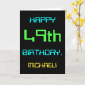 49e verjaardag van Fun Digital Computing Kaart (Gele Bloem)