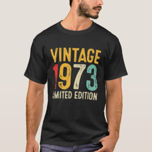 49e verjaardagscadeau 49 jaar oud vintage 1973 t-shirt