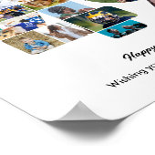 49e Verjaardagsfeest Nummer 49 Fotocollage Poster (Hoek)